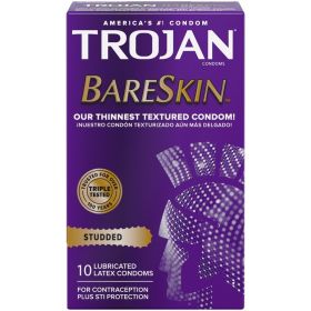 Trojan Studded Bareskin - 10 Pack