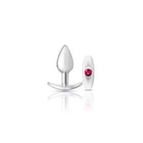 Silver Anchor Buttplug Kit - Clear Iridescent/pink