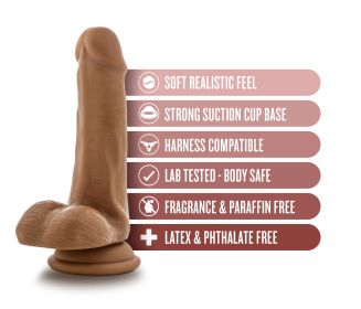 Dr. Skin - Dr. Jeffrey - 6.5 Inch Dildo With Balls - Tan