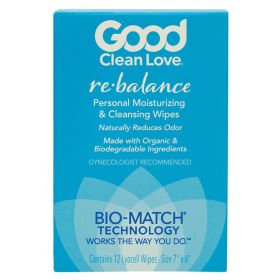 Good Clean Love Rebalance Wipes 12-Count Box