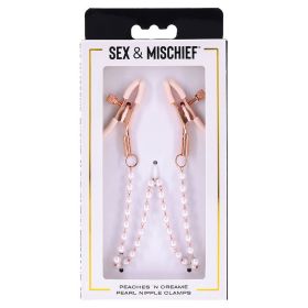 S&M Peaches Ã”n CreaMe Pearl Nipple Clamps