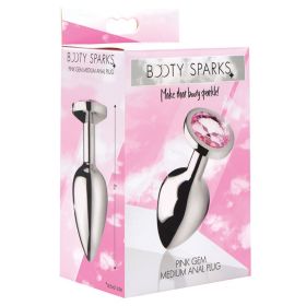 Booty Sparks Pink Gem Anal Plug-Medium