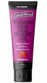 Goodhead - Warming Head Oral Delight Gel - Strawberry - 4 Fl Oz Bulk