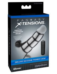 Fantasy X-Tensions Deluxe Silicone Power Cage - Black