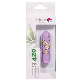 Maia Jessi Rechargeable Mini Bullet-Teal (Color: Violet)